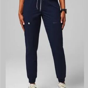Fabletics Navy Vital Scrub Top and On-Call Scrub Jogger